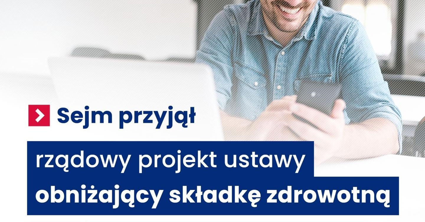 Sejm obniża składkę zdrowotną dla przedsiębiorców