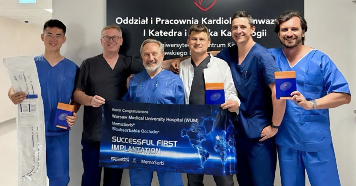Pierwszy w Polsce zabieg wszczepienia bioresorbowalnego okludera PFO