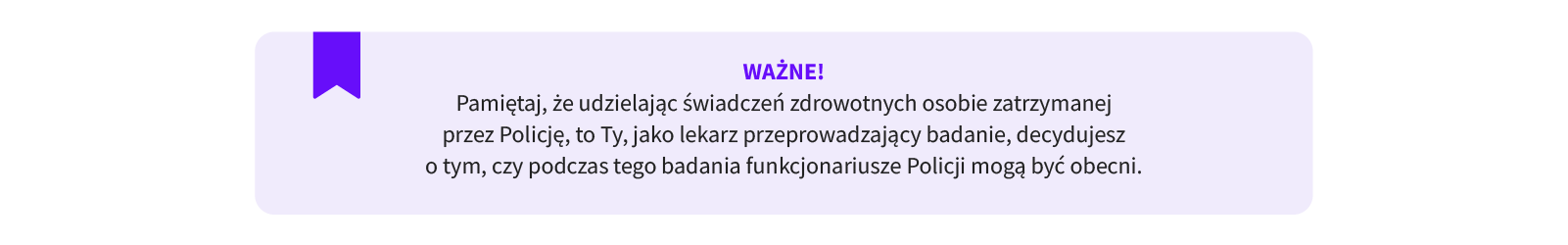 Udzielanie świadczeń zdrowotnych osobie zatrzymanej&nbsp;