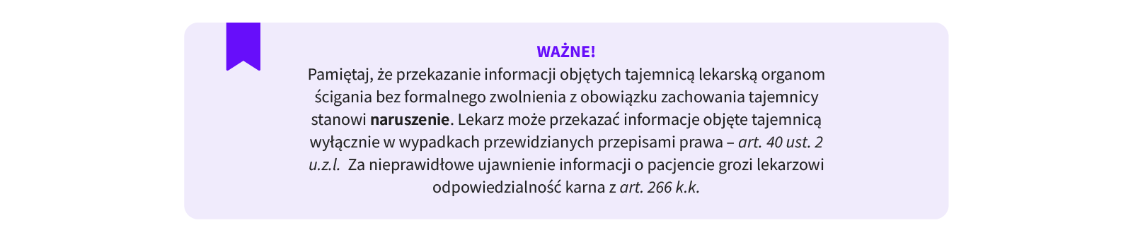 Przekazanie informacji objętych tajemnicą lekarską organom ścigania