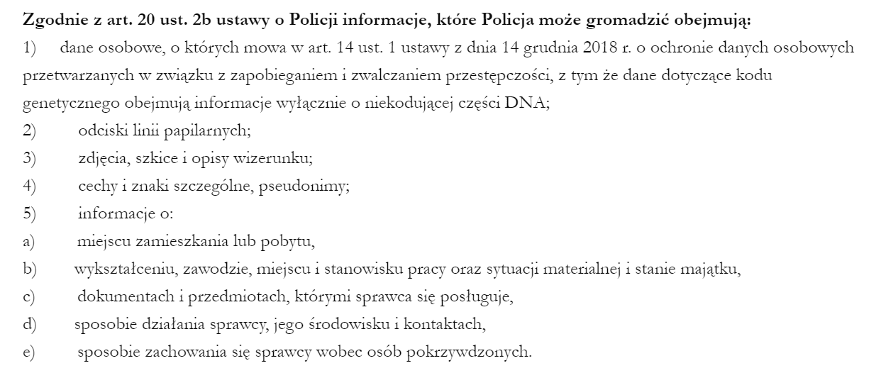 <strong>Ustawa o Policji</strong>