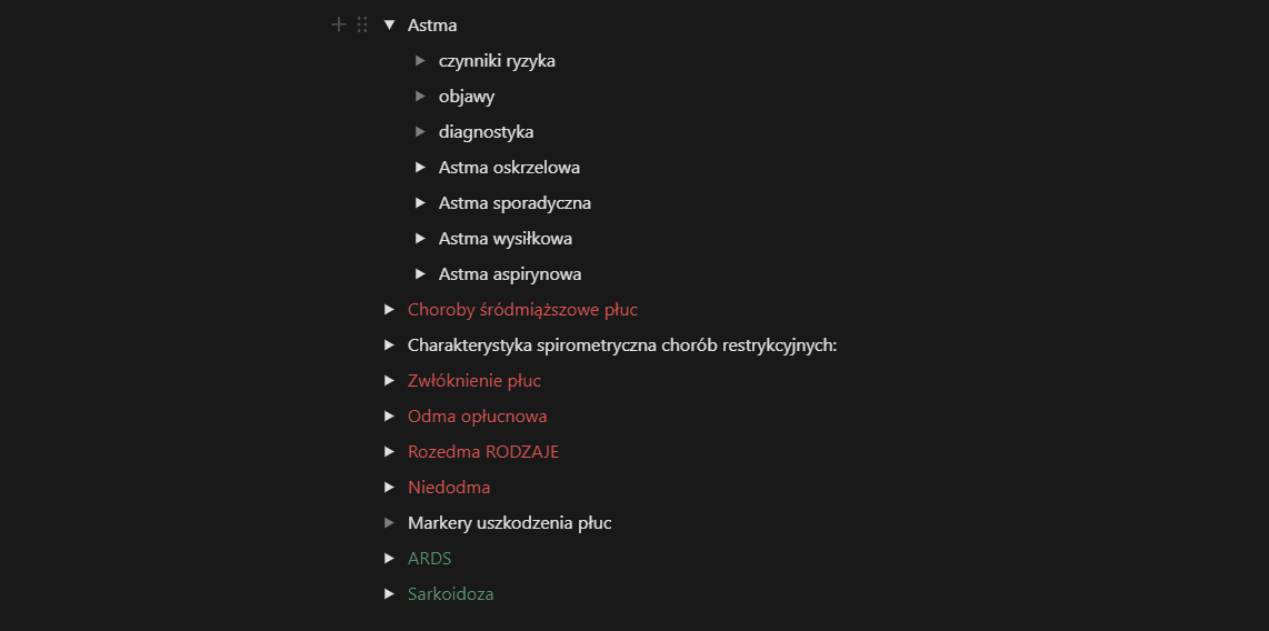 Widok ekranu aplikacji Notion - Cornell Notes System