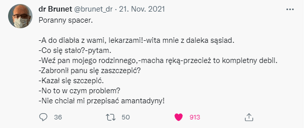 dr Brunet, covid-19, pandemia, twitter