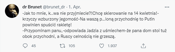 dr Brunet, twitter, lekarze na twitterze