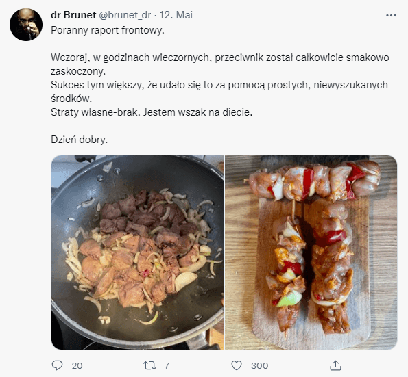 dr Brunet twitter, Ukraina