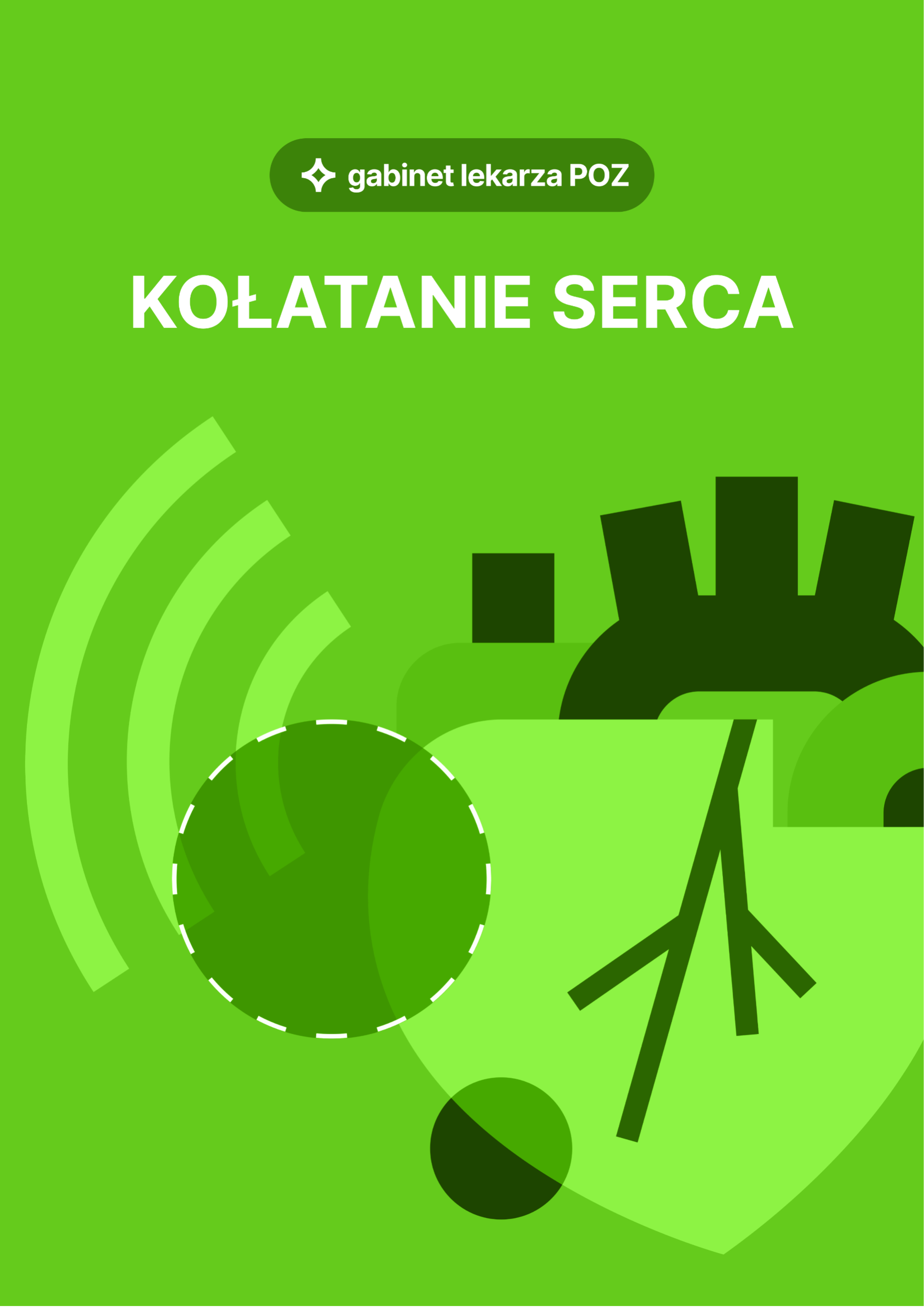 Pacjent z kołataniem serca w gabinecie lekarza POZ