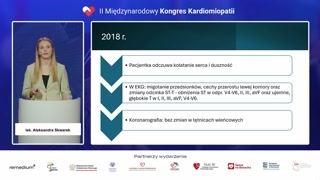 Przypadek 1: Incydenty kardiologiczne i zmiany EKG