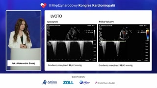 Ocena zwężenia drogi odpływu lewej komory