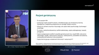 Specyfika pacjenta geriatrycznego i wyzwania w leczeniu bólu