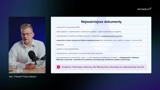 Rejestracja tożsamości i egzamin LEK