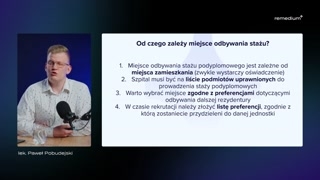 Preferencje i mapa staży