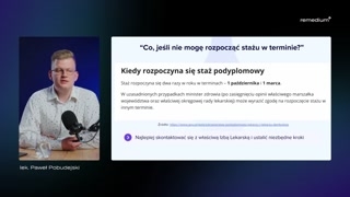 Harmonogram obowiązkowy stażu