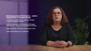 Zastosowanie w ostrym napadzie dny moczanowej
