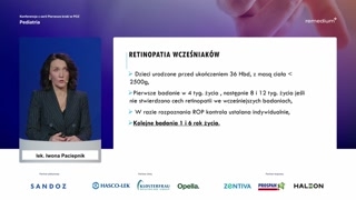 Retinopatia, badania słuchu i szczepienia wcześniaków