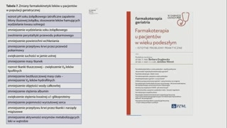 Farmakoterapia geriatryczna: biodostępność i eliminacja