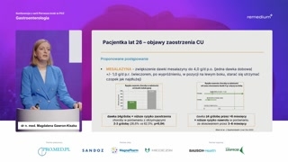 Przypadek kliniczny i strategie terapeutyczne (mesalazyna, budezonid)