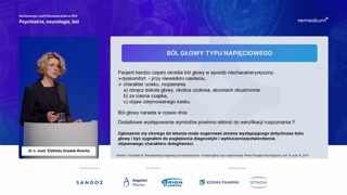 Ból głowy typu napięciowego, dzienniczek i podsumowanie