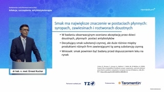 Znaczenie postaci leku i smaku dla akceptacji