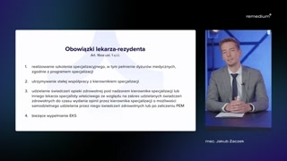 Rezydentura jako umowa o pracę i obowiązki rezydenta