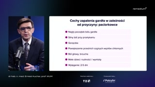 Cechy anginy paciorkowcowej