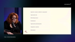 Zasady przetwarzania danych — zgodność i celowość