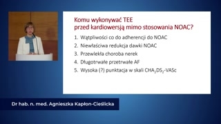 Pacjenci z wysokim ryzykiem skrzepliny w lewym przedsionku