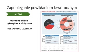 Racjonalne leczenie przeciwkrzepliwe i przeciwpłytkowe po TAVI