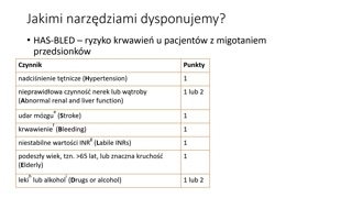 Skale oceny ryzyka (PRECISE‑DAPT, DAPT, HAS‑BLED) i wnioski
