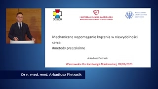 Wprowadzenie i kontrapulsacja wewnątrzaortalna