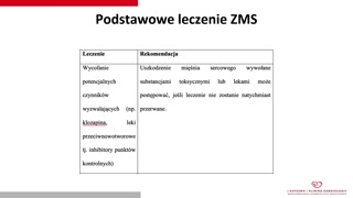 Zasady leczenia: terapia podstawowa i postępowanie wspomagające