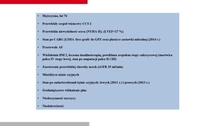 Pacjenci wysokiego ryzyka i wspomaganie mechaniczne (Impella)