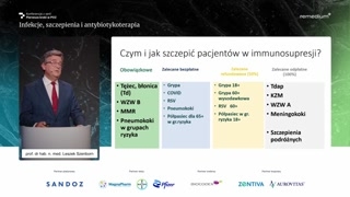 Zasady szczepień przed i w trakcie immunosupresji