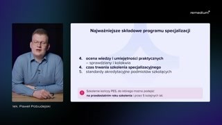 Dokument programu: kompetencje, umiejętności i procedury