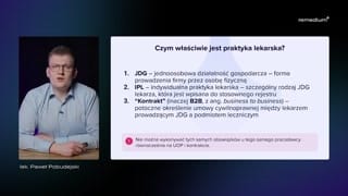 Podstawowe pojęcia: JDG, IPL i kontrakt