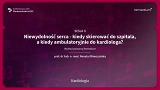 Wprowadzenie i epidemiologia niewydolności serca
