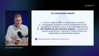 Pierwszy dzień stażu i przygotowanie praktyczne