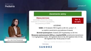 Nagłe stany oddechowe: zapalenie krtani, astma, zapalenie oskrzelików