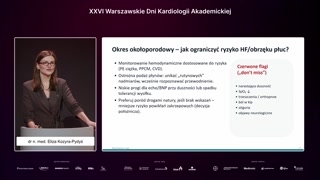 Okres okołoporodowy, połóg i dalsza opieka kardiologiczna