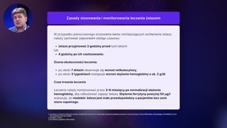 Leczenie, monitorowanie i rokowanie w anemii z niedoboru żelaza