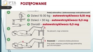 Postępowanie w anafilaksji: adrenalina, obserwacja i autowstrzykiwacze