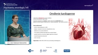 Nieprawidłowości EKG wskazujące na arytmię i hipotensja ortostatyczna