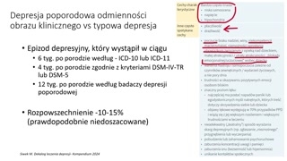Objawy depresji poporodowej i różnicowanie ze smutkiem poporodowym