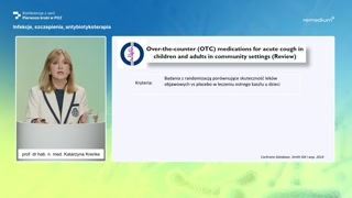 Skuteczność leków OTC w ostrym kaszlu