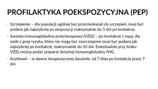 Leczenie i profilaktyka ospy wietrznej