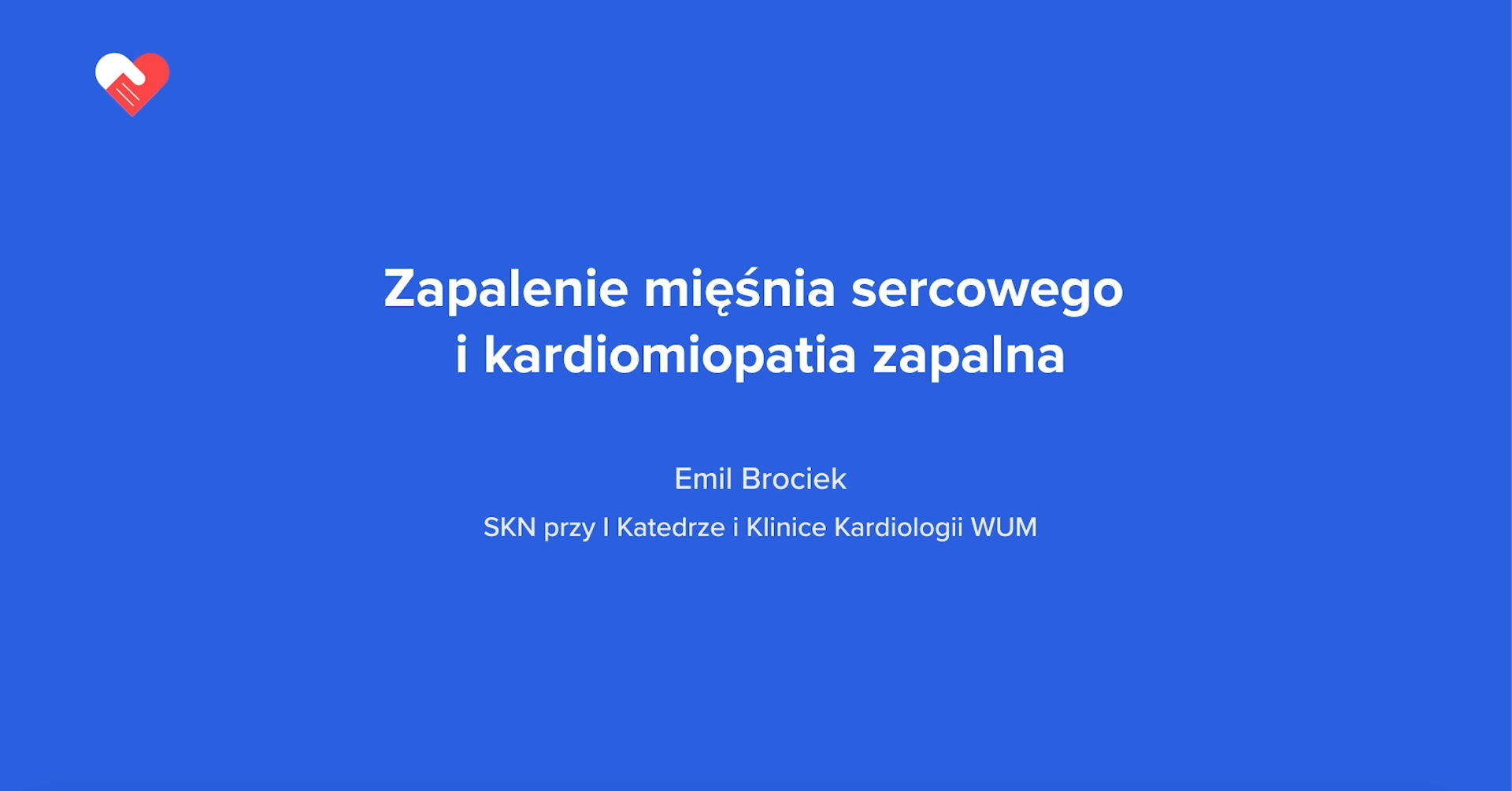 Zapalenie mięśnia sercowego i kardiomiopatia zapalna