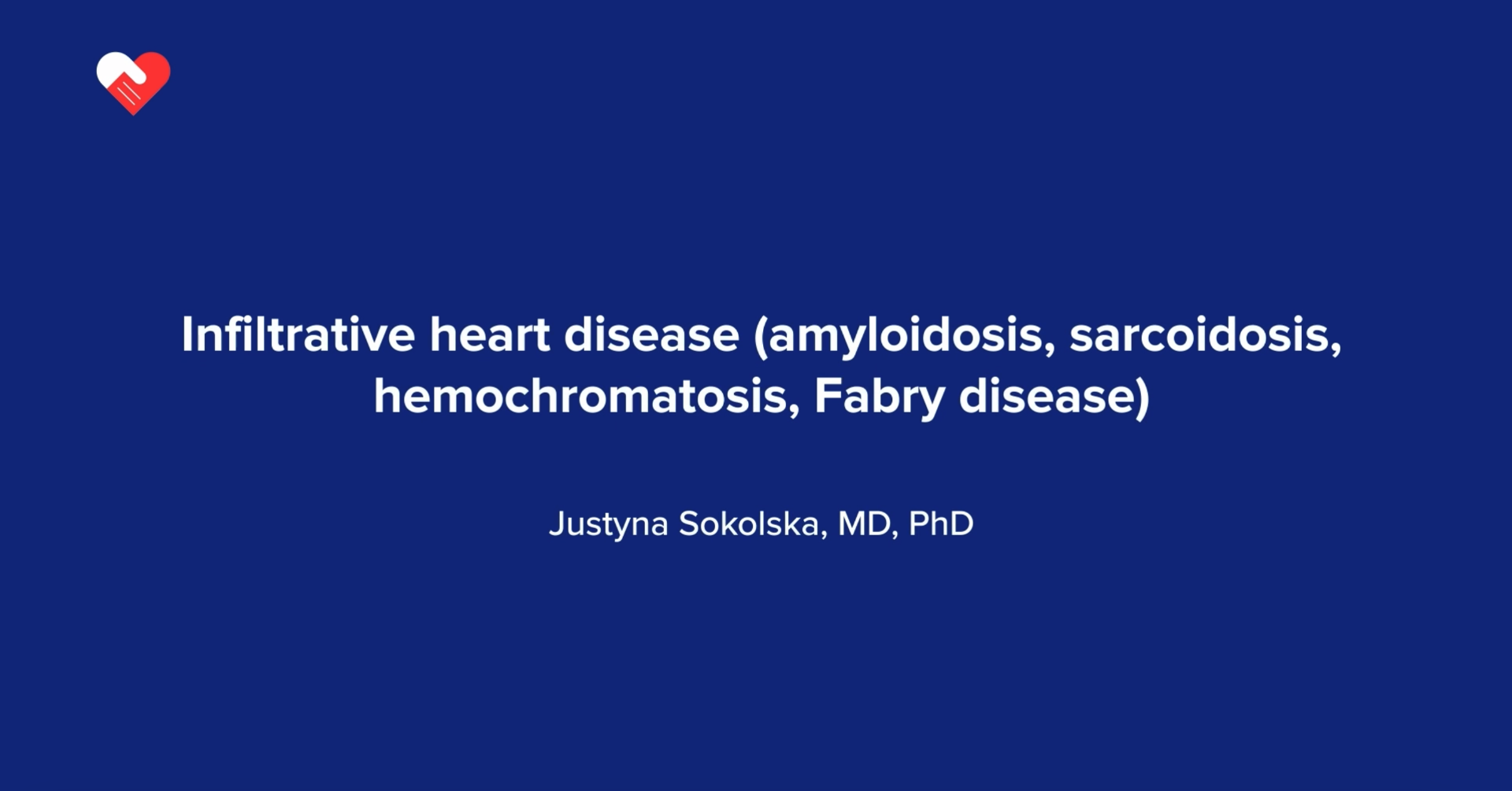 Infiltrative heart disease (amyloidosis, sarcoidosis, hemochromatosis, Fabry disease)