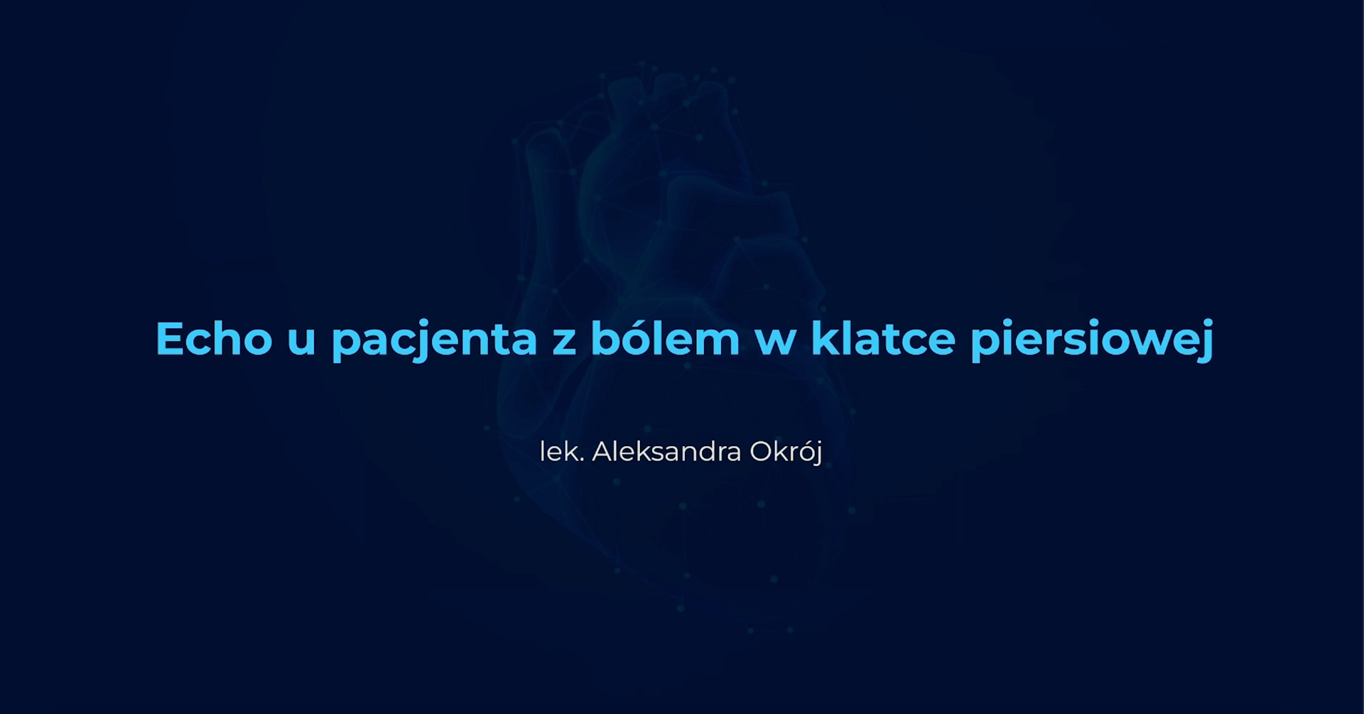 Echo u pacjenta z bólem w klatce piersiowej