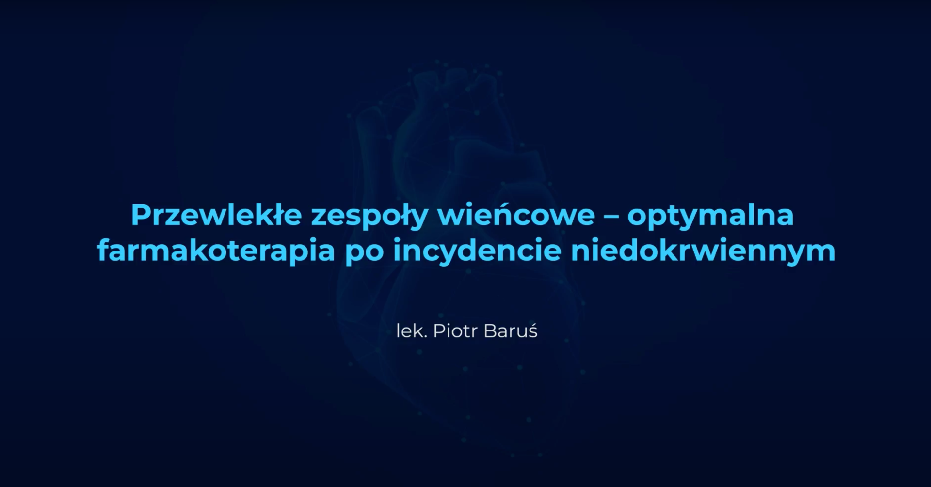 Przewlekłe zespoły wieńcowe – optymalna farmakoterapia po incydencie niedokrwiennym