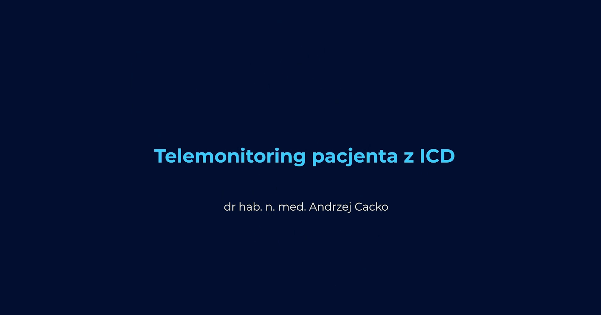 Telemonitoring pacjenta z ICD