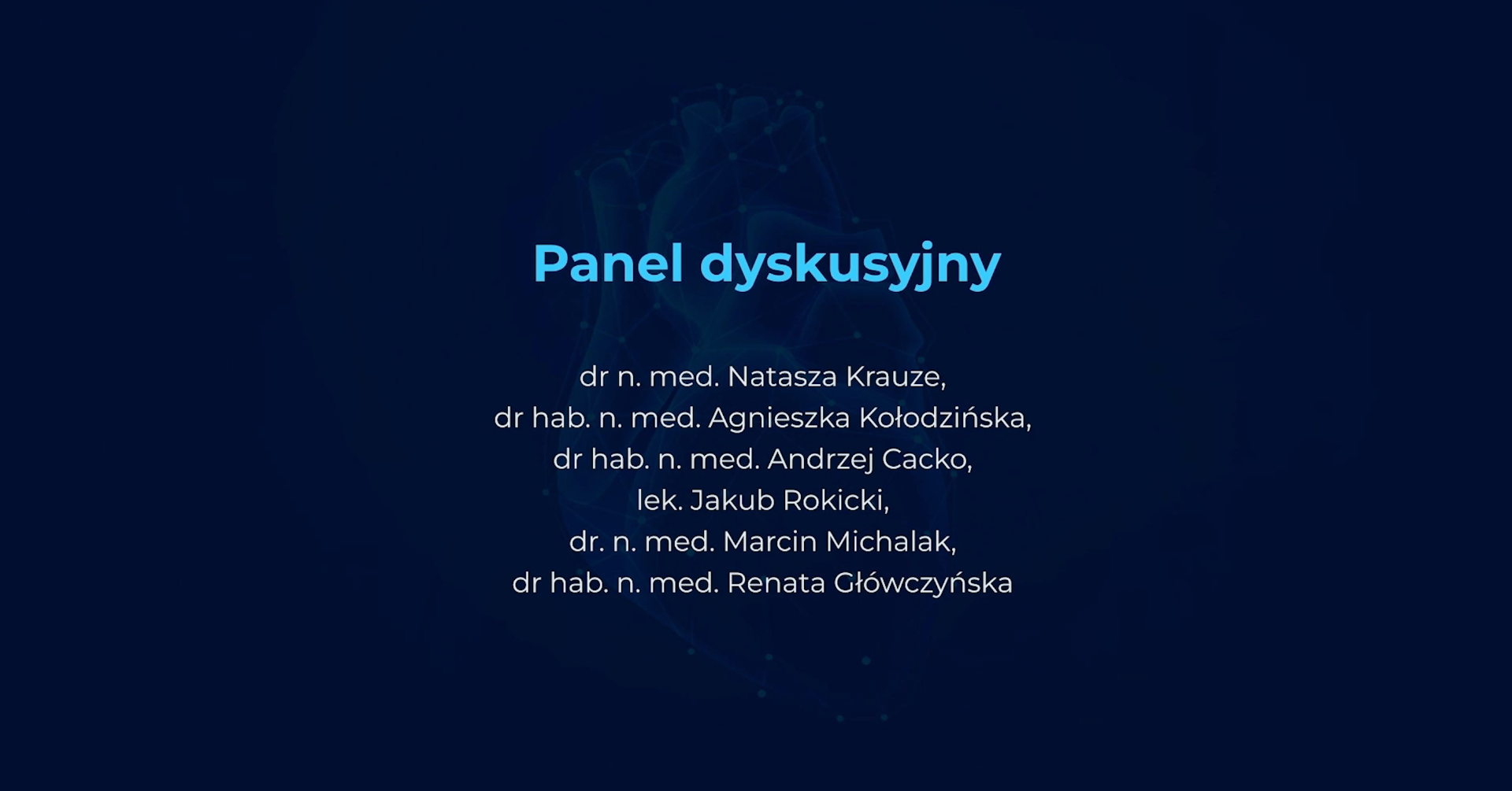 Pacjent z ICD - wyzwania opieki ambulatoryjnej - Panel Dyskusyjny